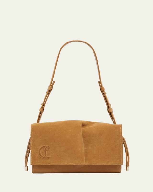 Baggy Small Shoulder Bag in Suede